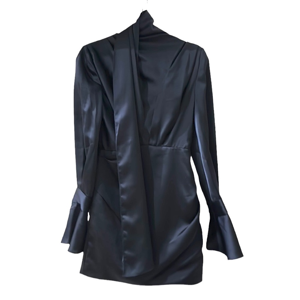 NWOT Acler Navy Draped Mini Dress sz 2 - Picture 4 of 8